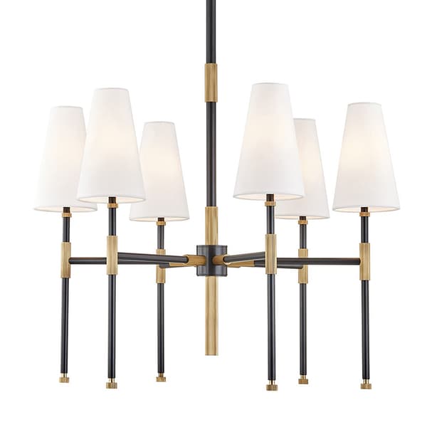 Bowery Chandelier Bronze, Small, Aged Old Bronze - Andrew Martin