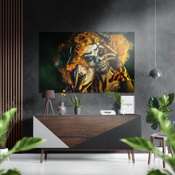 Clown Brushed Aluminium Dibond Wall Art | Bed Sava