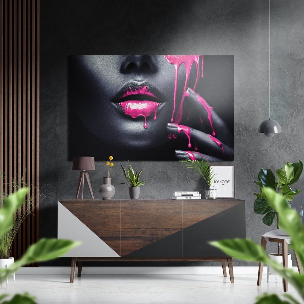 Woman in Ink Brushed Aluminium Dibond Wall Art
