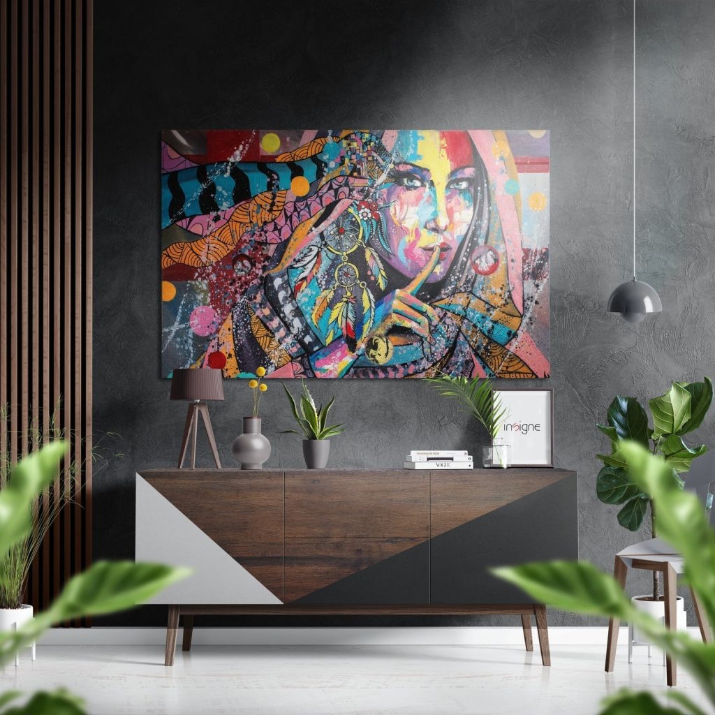 Ssssh Brushed Aluminium Dibond Wall Art