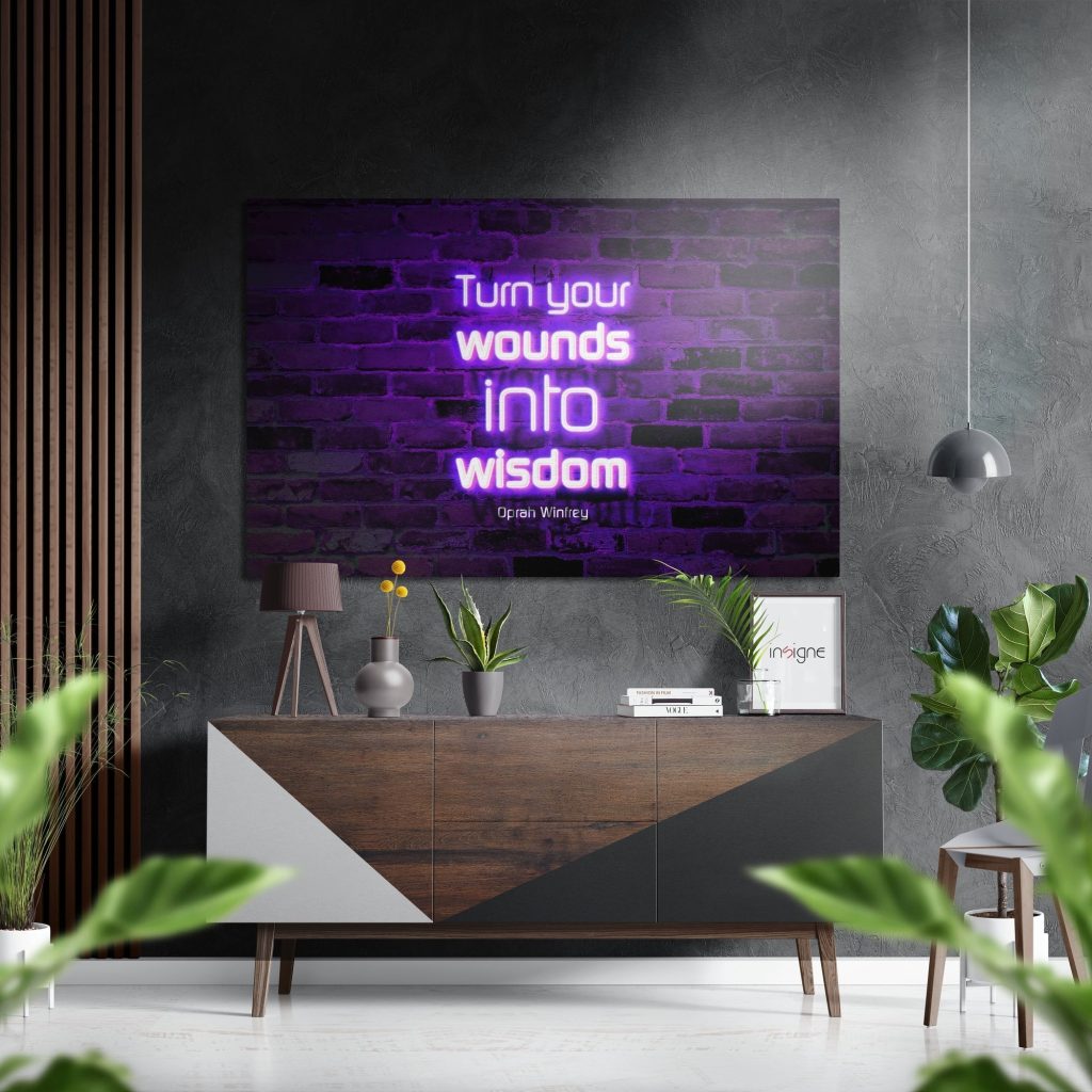 Into Wisdom Brushed Aluminium Dibond Wall Art