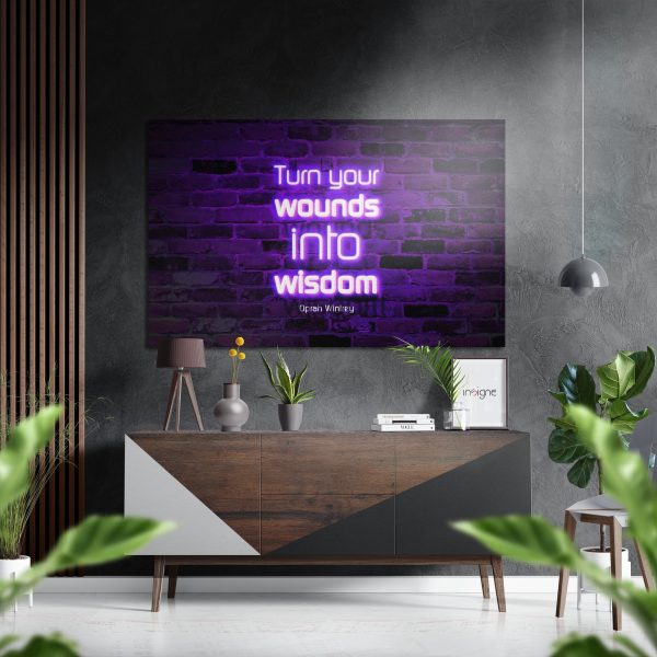 Into Wisdom Brushed Aluminium Dibond Wall Art | Bed Sava