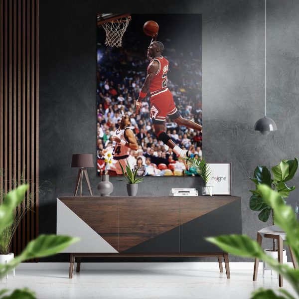 Jordan Brushed Aluminium Dibond Wall Art | Bed Sava