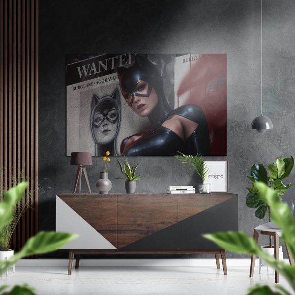 Catgirl Brushed Aluminium Dibond Wall Art | Bed Sava