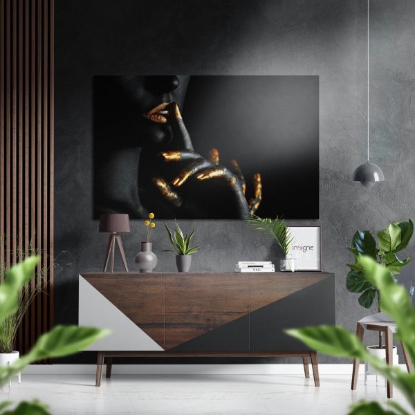 Sssh Brushed Aluminium Dibond Wall Art | Bed Sava