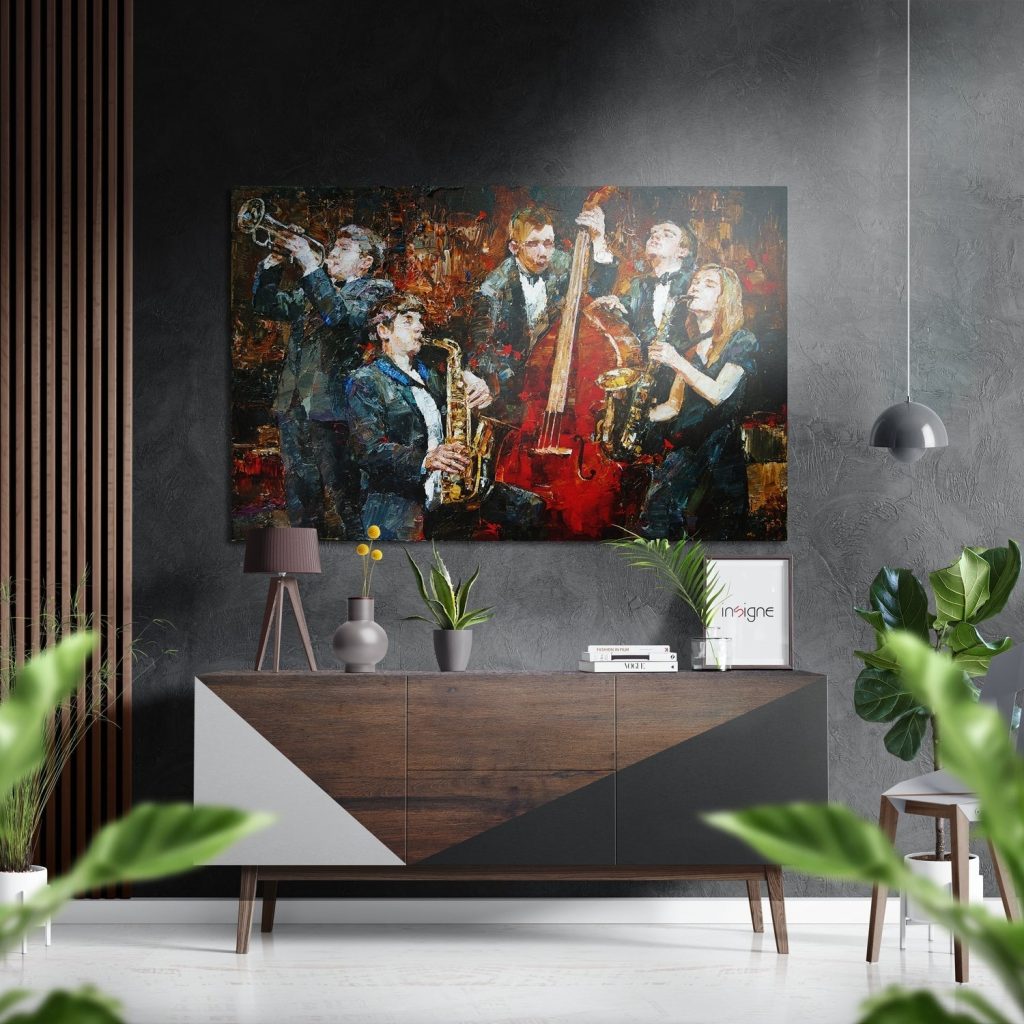 Music Brushed Aluminium Dibond Wall Art