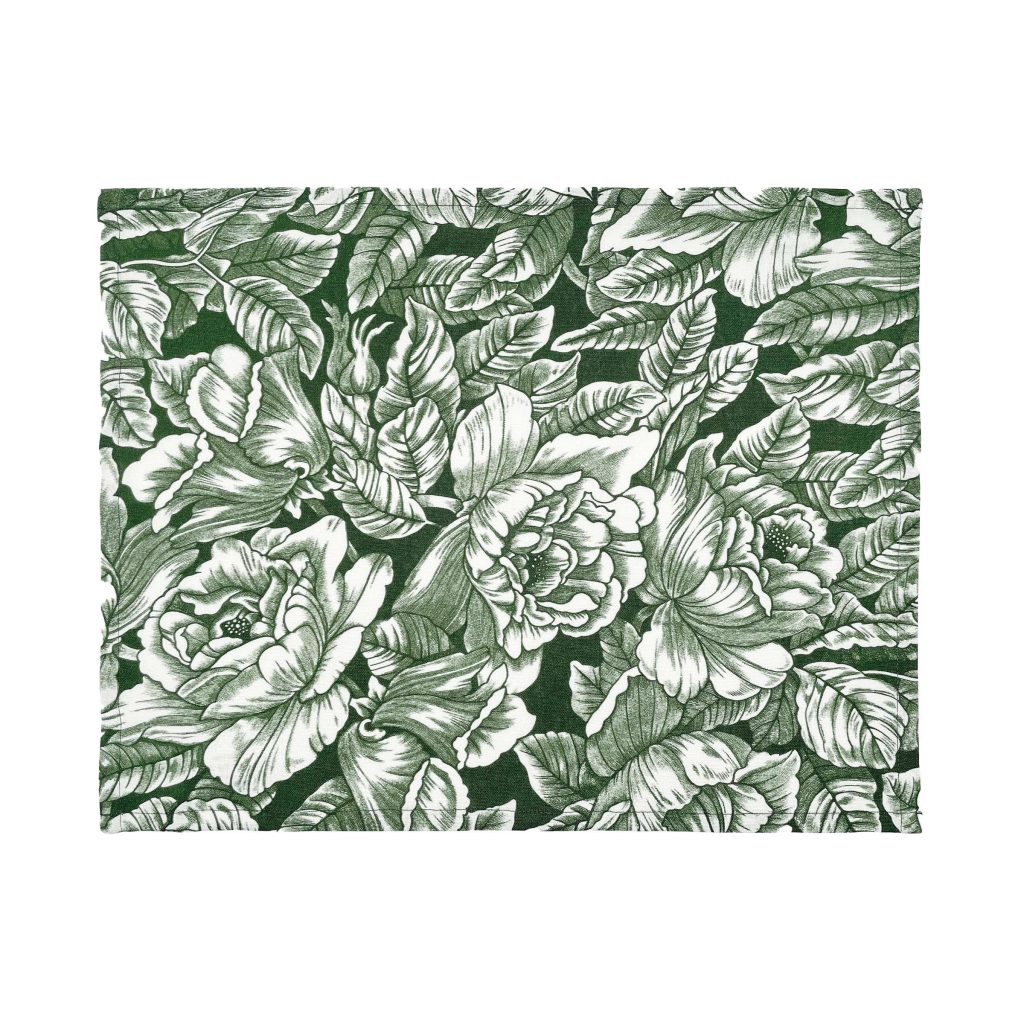 Burleigh x Bedeck of Belfast Hibiscus Placemat, Green