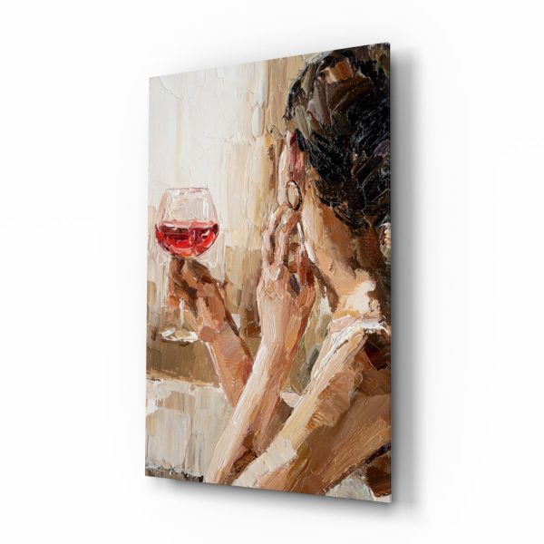 Wine and Women Glass Art | Bed Sava