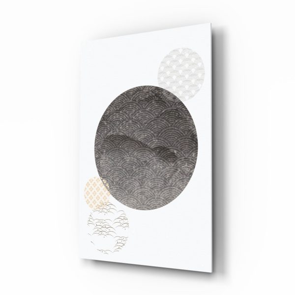 Black Moon Glass Wall Art | Bed Sava