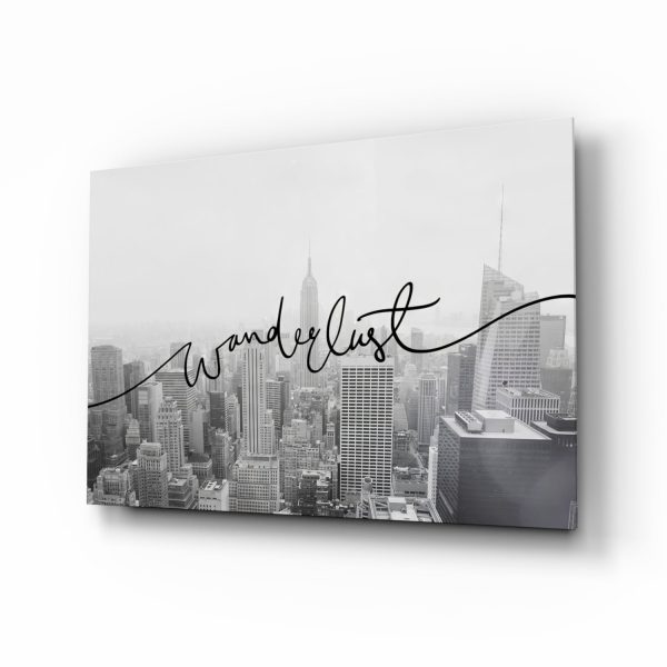 Wanderlust Glass Wall Art | Bed Sava