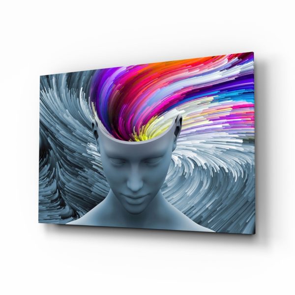 Color of Gray Glass Wall Art | Bed Sava