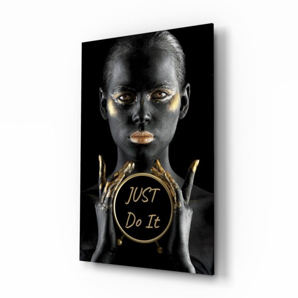 Just Do It Glass Wall Art | Bed Sava