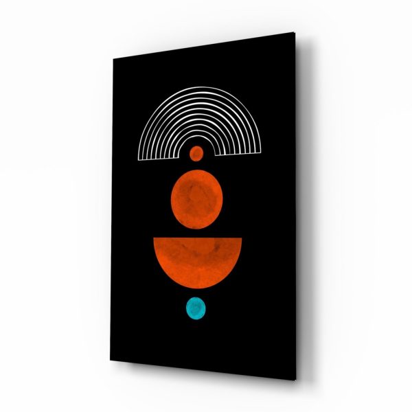 Dots Under the Rainbow Glass Wall Art | Bed Sava