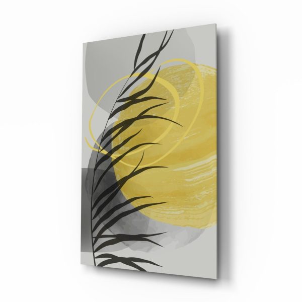 Autumn Yellow Glass Wall Art | Bed Sava