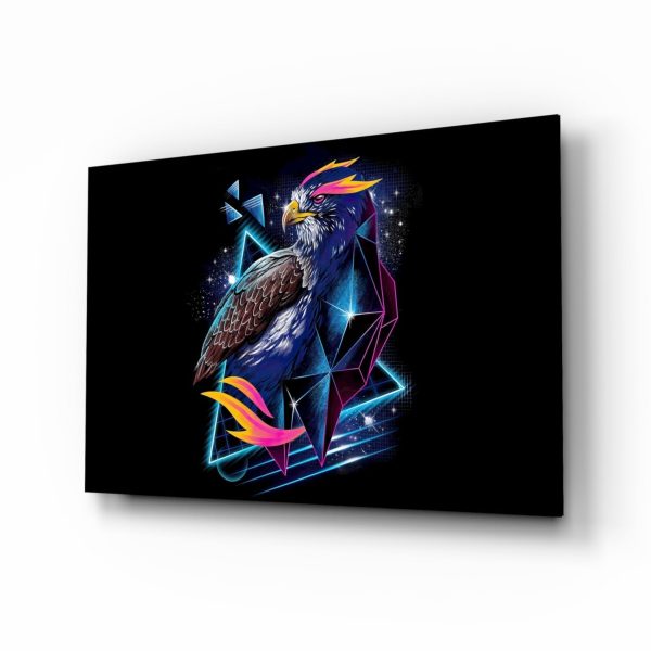 Diamond Hawk Glass Wall Art | Bed Sava