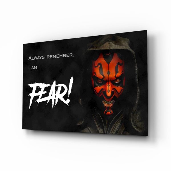 Darth Maul Glass Wall Art | Bed Sava