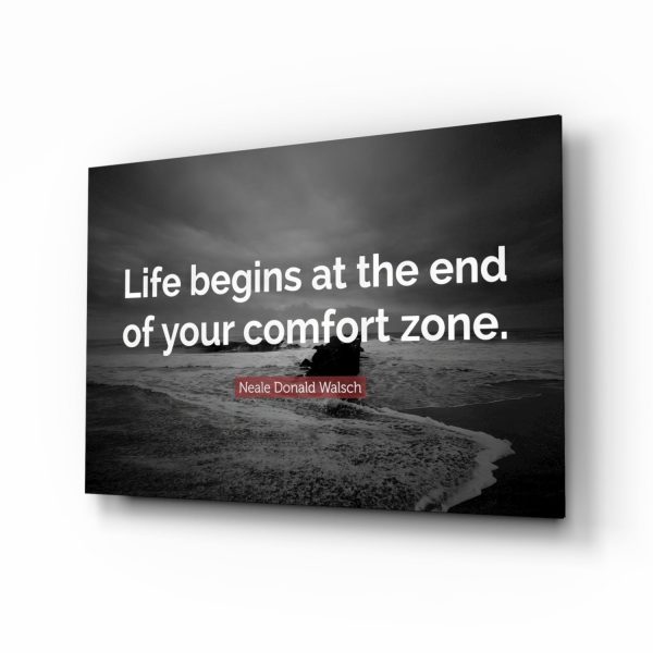 Where the Life Begins Glass Wall Art | Bed Sava
