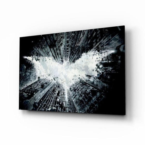 Batman and Gotham City Glass Wall Art | Bed Sava