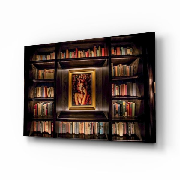 Bookshelf Glass Art | Bed Sava