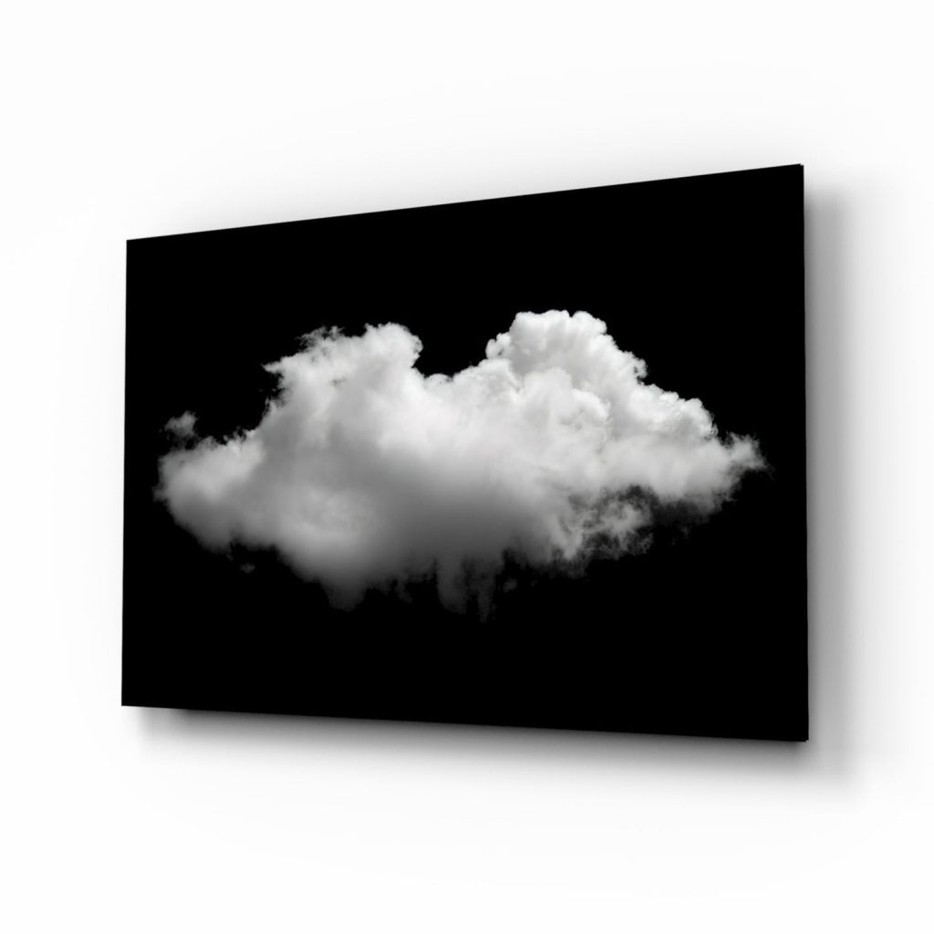 Cloud Glass Wall Art | Bed Sava