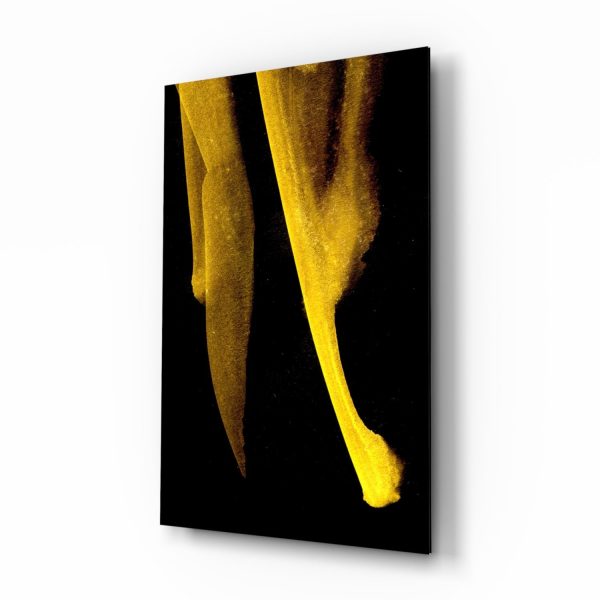 Yellow Story Glass Wall Art | Bed Sava