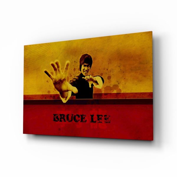 Bruce Lee Glass Wall Art | Bed Sava