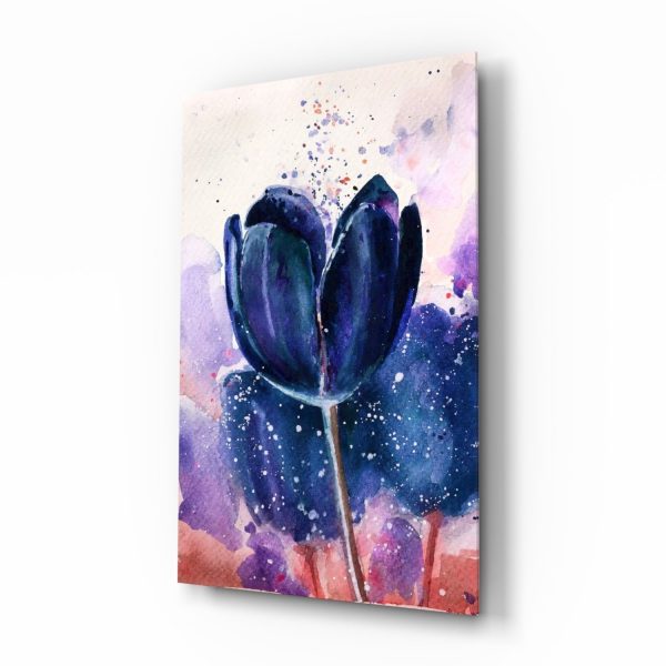 Tulip Glass Wall Art | Bed Sava