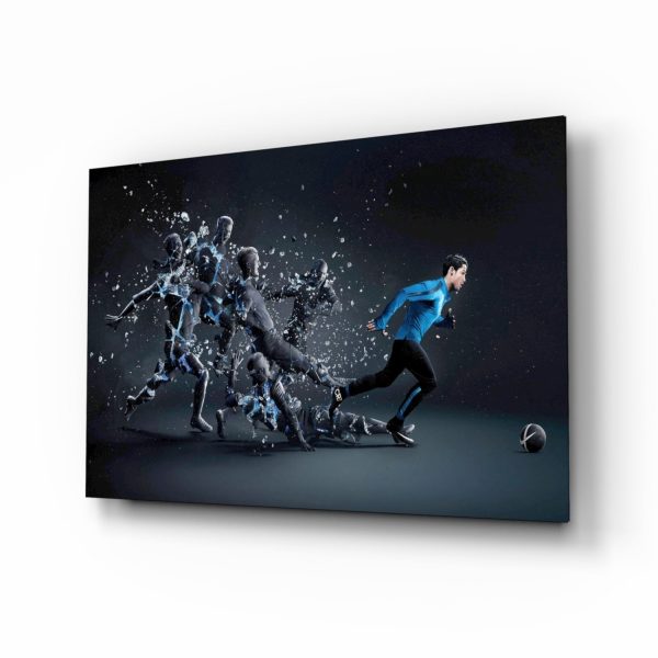 Christiano Ronaldo Glass Wall Art | Bed Sava