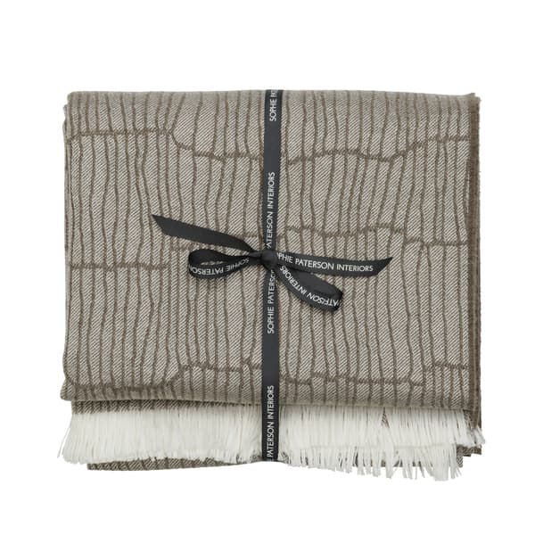 Canale Throw Taupe, Accessory - Andrew Martin Sophie Paterson