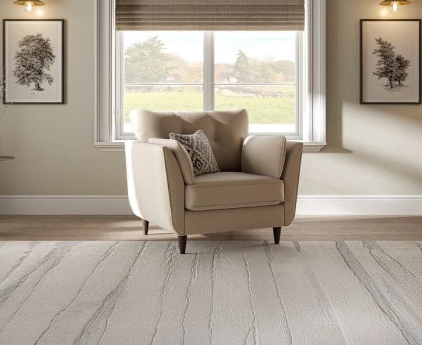 Capri Natural Fabric Armchair | Bed Sava