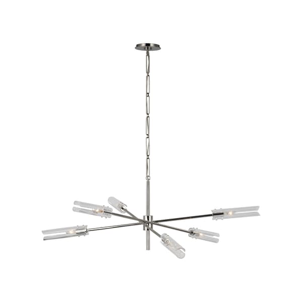 Casoria Radial Chandelier Nickel Light Polished Nickel  Andrew Martin | Bed Sava
