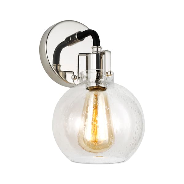 Clara Wall Light Nickel, Light, Polished Nickel - Andrew Martin