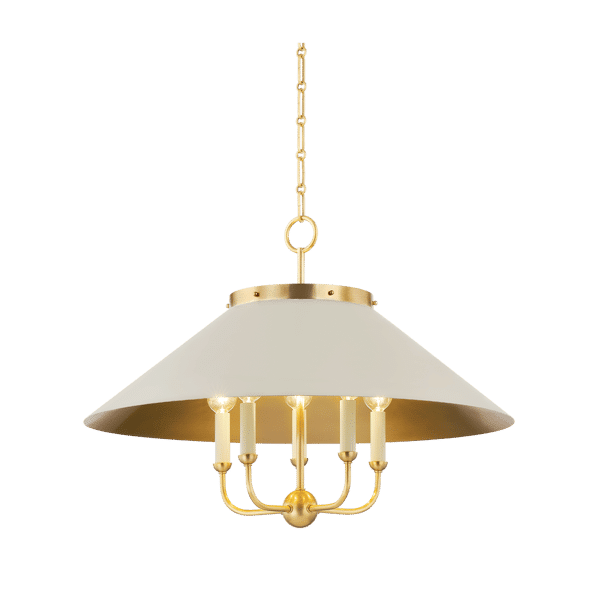Clivedon, Light, Brass/White - Andrew Martin
