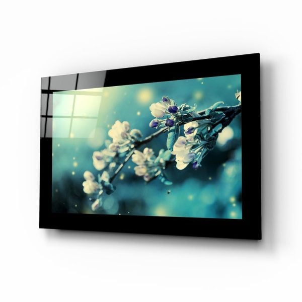 Blooming Glass Wall Art | Bed Sava