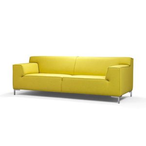 Douglas Modern Mandarin Wool Fabric 2 Seater Sofa  New  4Living | Bed Sava