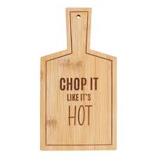 Chop It Like Its Hot Bamboo Serving Board | Bed Sava