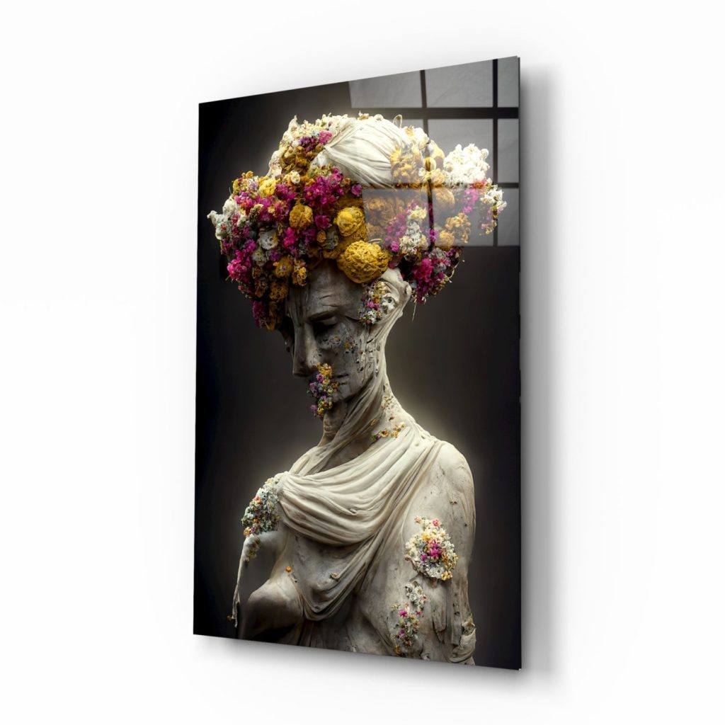 Abandoned Statue Glass Art  || Designer Collection