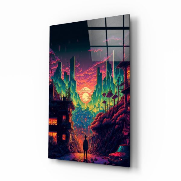 Walk to the New Life Glass Wall Art || Designers Collection | Bed Sava