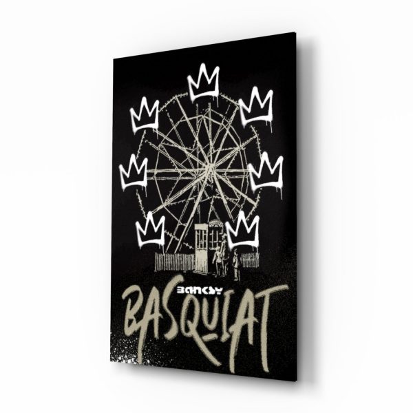 Banksy Basquiat Glass Wall Art || Designer Collection | Bed Sava