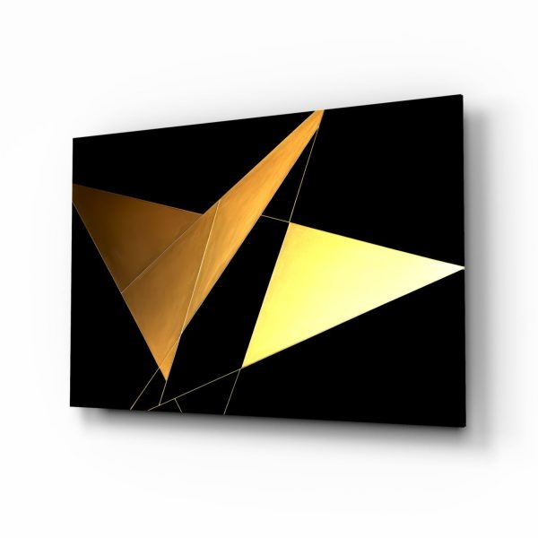 Yellow Wings Glass Wall Art|| Designers Collection | Bed Sava