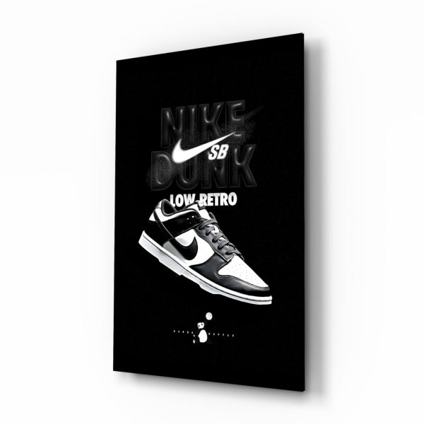 Retro Sneakers Glass Wall Art || Designer Collection | Bed Sava