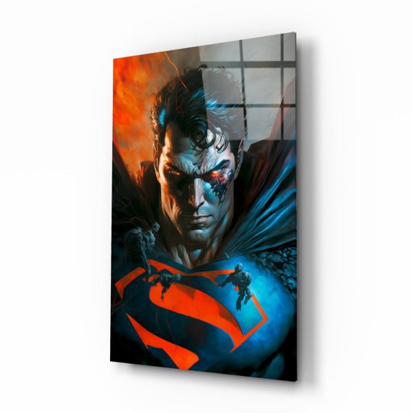 Bloody Superman Glass Wall Art || Designer Collection | Bed Sava