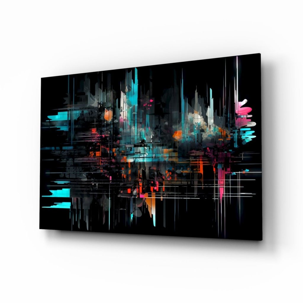 Color Sticks Glass Wall Art || Designers Collection