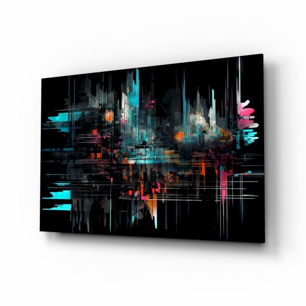 Color Sticks Glass Wall Art || Designers Collection | Bed Sava