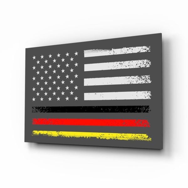 USA  Germany Flag Glass Wall Art || Designer Collection | Bed Sava