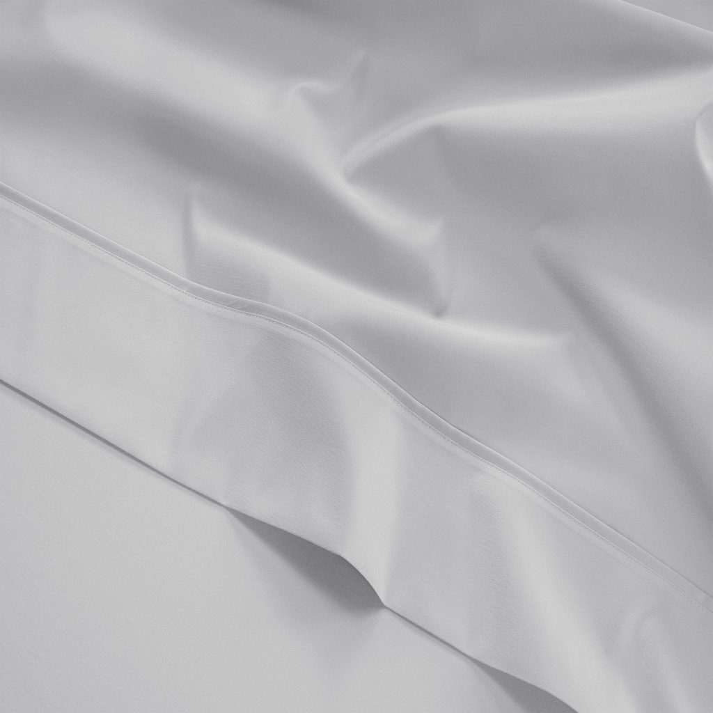 300 Thread Count Brookshire Percale Flat Sheet - Silver Dove Grey, King / Silver Dove Grey