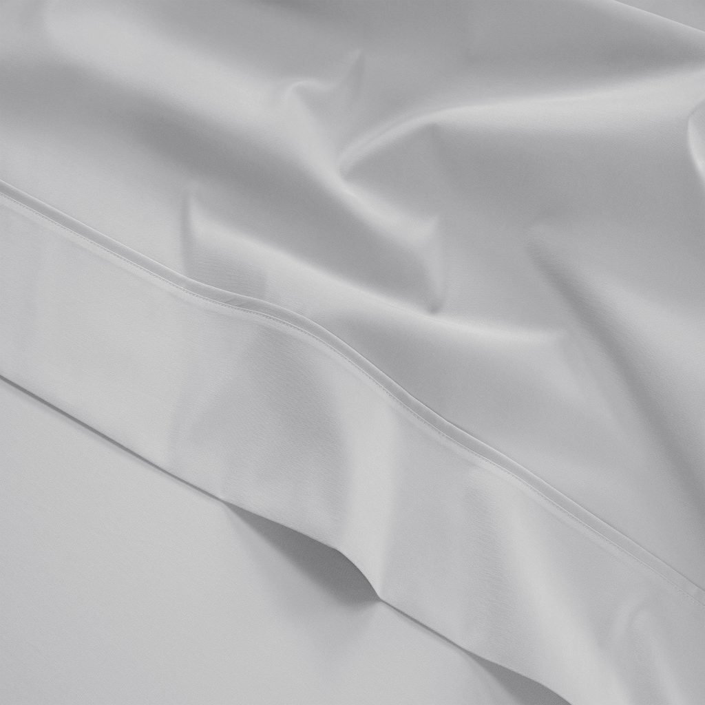 300 Thread Count Brookshire Percale Flat Sheet - Silver Dove Grey, Double / Silver Dove Grey
