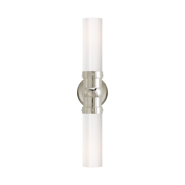 Graydon Double Wall Light Nickel, Light, Polished Nickel - Andrew Martin