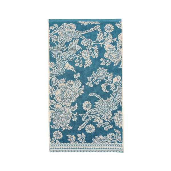 Joules Hidcote Birds Floral Bath Sheet Teal | Bed Sava