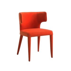 Juno Dining Chair Orange Chair Orange  Andrew Martin Velvet | Bed Sava